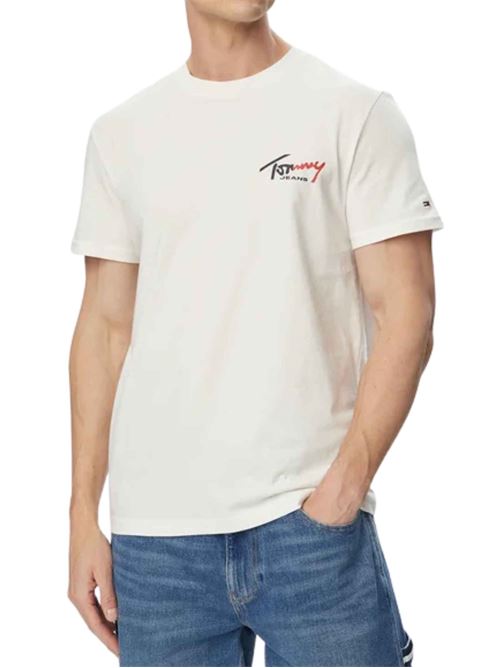 T-shirt slim fit con logo Tommy Jeans | DM0DM22538YBH